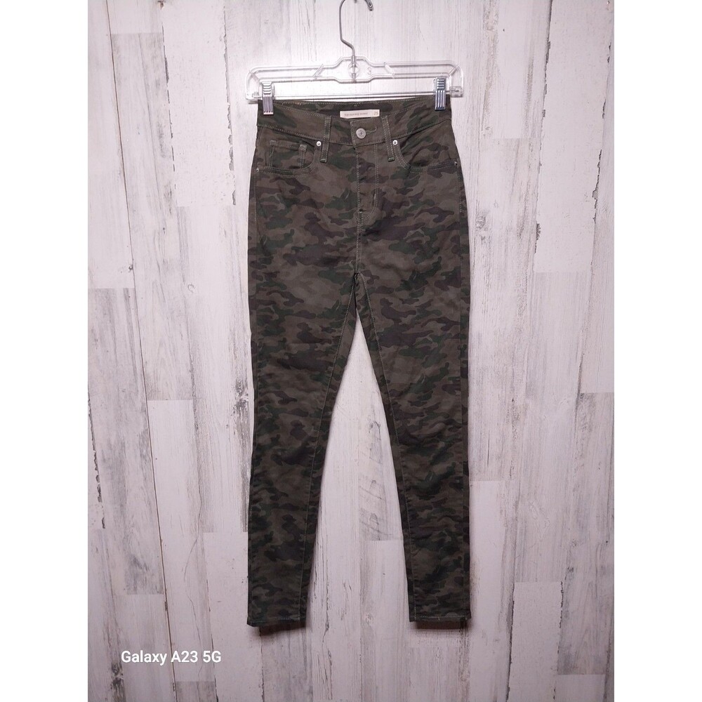 Levi's 721 High Rise Skinny Camo Jeans Size 25